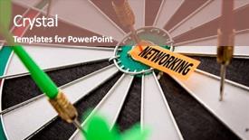  Presentation with school attendance - PPT theme consisting of school attendance - networking background and a  colored foreground