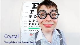  Presentation with doctor office - Colorful PPT layouts enhanced with school attendance - person wearing spectacles backdrop and a  colored foreground