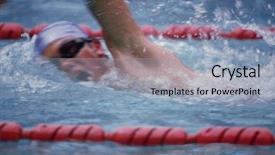  Presentation with awards - Colorful PPT layouts enhanced with school awards - sports backdrop and a light blue colored foreground