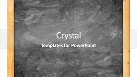  Presentation with blackboard in an abandoned school - PPT layouts enhanced with black chalkboard chalk dust - school blackboard background and a gray colored foreground