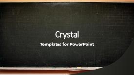  Presentation with blackboard - Audience pleasing presentation theme consisting of school blackboard backdrop and a dark gray colored foreground