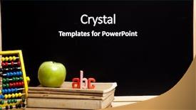  Presentation with blackboard in an abandoned school - Colorful theme enhanced with school blackboard backdrop and a black colored foreground