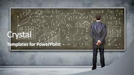  Presentation with school board - Audience pleasing theme consisting of school board - business person standing backdrop and a gray colored foreground