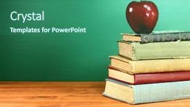  Presentation with school orientation - Slide set featuring college orientation - copy space back to school background and a ocean colored foreground