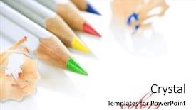  Presentation with border - Slides featuring school border - colored pencil background and a white colored foreground