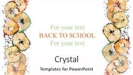  Presentation with border - Beautiful presentation featuring school border - colorful pencil card backdrop and a pink colored foreground