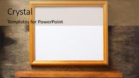  Presentation with rustic wood wooden frame - Audience pleasing presentation theme consisting of school border - photo picture frame at wooden backdrop and a coral colored foreground