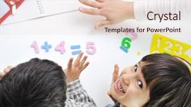  Presentation with math - Theme having school boy background and a lemonade colored foreground