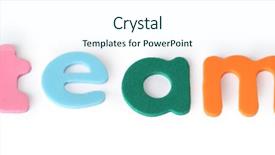  Presentation with child work animation - Amazing slide deck having gang signs - team colorful letters for child backdrop and a cool aqua colored foreground