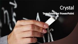  Presentation with teacher - PPT theme featuring school building background - teacher background and a black colored foreground