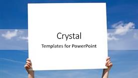  Presentation with noticeboard - Amazing slides having school bulletin boards - blank noticeboard against blue sky backdrop and a white colored foreground