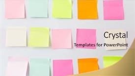  Presentation with information - PPT theme featuring school bulletin boards - business information memo management background and a lemonade colored foreground