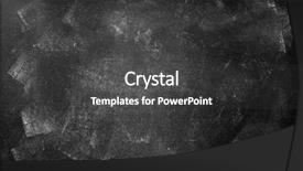  Presentation with porc chalk board - PPT theme featuring school bulletin boards - chalk rubbed out on board background and a dark gray colored foreground