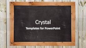  Presentation with chalkboard - Presentation theme featuring school bulletin boards - chalkboard on the wood wall background and a dark gray colored foreground