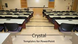  Presentation with behavior management in the classroom - Slide deck with school bulletin boards - classroom interior from above background and a  colored foreground