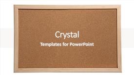  Presentation with bulletin board cork framed - Slide deck with school bulletin boards - empty cork board isolated background and a coral colored foreground