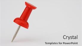  Presentation with needle - Slide deck consisting of school bulletin boards - pin needle background and a light gray colored foreground