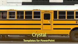  Presentation with school bus - Amazing presentation having school bus backdrop and a tawny brown colored foreground