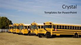  Presentation with service learning - Colorful theme enhanced with school bus backdrop and a light blue colored foreground