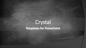  Presentation with laboratory chemical chalk - Beautiful PPT theme featuring school chalkboard - chalk rubbed out on blackboard backdrop and a  colored foreground