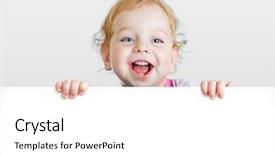  Presentation with copy space - Theme consisting of school children background presentation - baby boy showing blank placard background and a white colored foreground