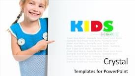  Presentation with cute - Presentation theme featuring school children background presentation - cute child behind a white background and a white colored foreground