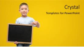  Presentation with brain and child development - PPT theme consisting of school children background presentation - dark haired little child holding background and a  colored foreground