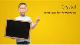  Presentation with child laptops - Audience pleasing presentation design consisting of school children background presentation - dark haired little child holding backdrop and a  colored foreground