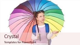  Presentation with elementary - Colorful slide deck enhanced with school climate - studio portrait of elementary schoolgirl backdrop and a lemonade colored foreground