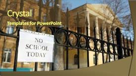  Presentation with closed - Cool new presentation with school closed due to heavy backdrop and a tawny brown colored foreground