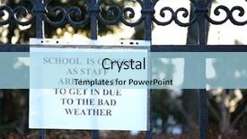  Presentation with closed - Theme consisting of school closed due to heavy background and a light blue colored foreground