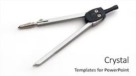  Presentation with math - Colorful PPT theme enhanced with school compasses for drawing circles backdrop and a white colored foreground