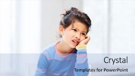  Presentation with tired - Slide deck consisting of school concept - tired little student background and a  colored foreground