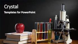  Presentation with literature - Colorful slide deck enhanced with school concept with item represent backdrop and a black colored foreground