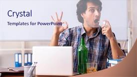  Presentation with classroom special needs - Cool new presentation theme with school crisis - male teacher drinking backdrop and a  colored foreground