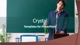  Presentation with drinking contraceptives pharmacy and healthcare - PPT theme featuring school crisis - male teacher drinking background and a  colored foreground