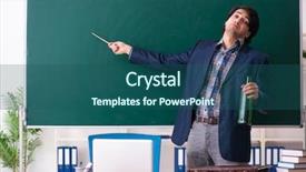  Presentation with classroom - Cool new PPT layouts with school crisis - male teacher drinking backdrop and a ocean colored foreground