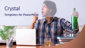 Presentation with classroom special needs - Beautiful slide set featuring school crisis - male teacher drinking backdrop and a  colored foreground