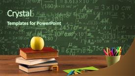  Presentation with color full - PPT layouts enhanced with blackboard in the background full background and a tawny brown colored foreground