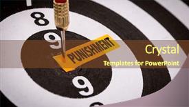  Presentation with punishment - Amazing PPT theme having school detention - punishment backdrop and a tawny brown colored foreground