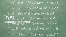  Presentation with discipline - Presentation theme with school discipline - large xxl image background and a gray colored foreground