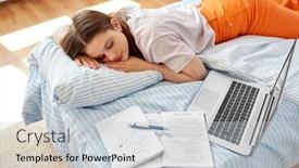  Presentation with education middle school arabic kids - PPT theme consisting of school-education-and-laziness-concept background and a light gray colored foreground