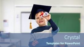  Presentation with bachelor - PPT layouts with school-education-and-learning-concept background and a ocean colored foreground