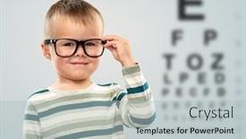  Presentation with vision - Theme having school-education-and-vision-concept background and a light gray colored foreground