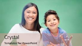  Presentation with chalk board - Audience pleasing presentation theme consisting of drawing over green chalk board backdrop and a coral colored foreground