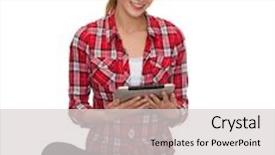  Presentation with school technology - Presentation theme with school-education-internet-and-technology background and a light gray colored foreground