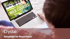  Presentation with pregnant woman - Amazing slide set having school expectations - pregnant woman using her laptop backdrop and a tawny brown colored foreground