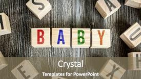  Presentation with baby blocks - Amazing PPT layouts having school expectations - wooden blocks with the text backdrop and a violet colored foreground