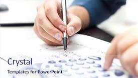  Presentation with school finance - Audience pleasing presentation theme consisting of school finance - doing home-works backdrop and a sky blue colored foreground