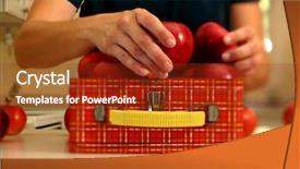  Presentation with healthy school lunch - PPT layouts having school food fitness - packing a healthy lunch narrow background and a tawny brown colored foreground